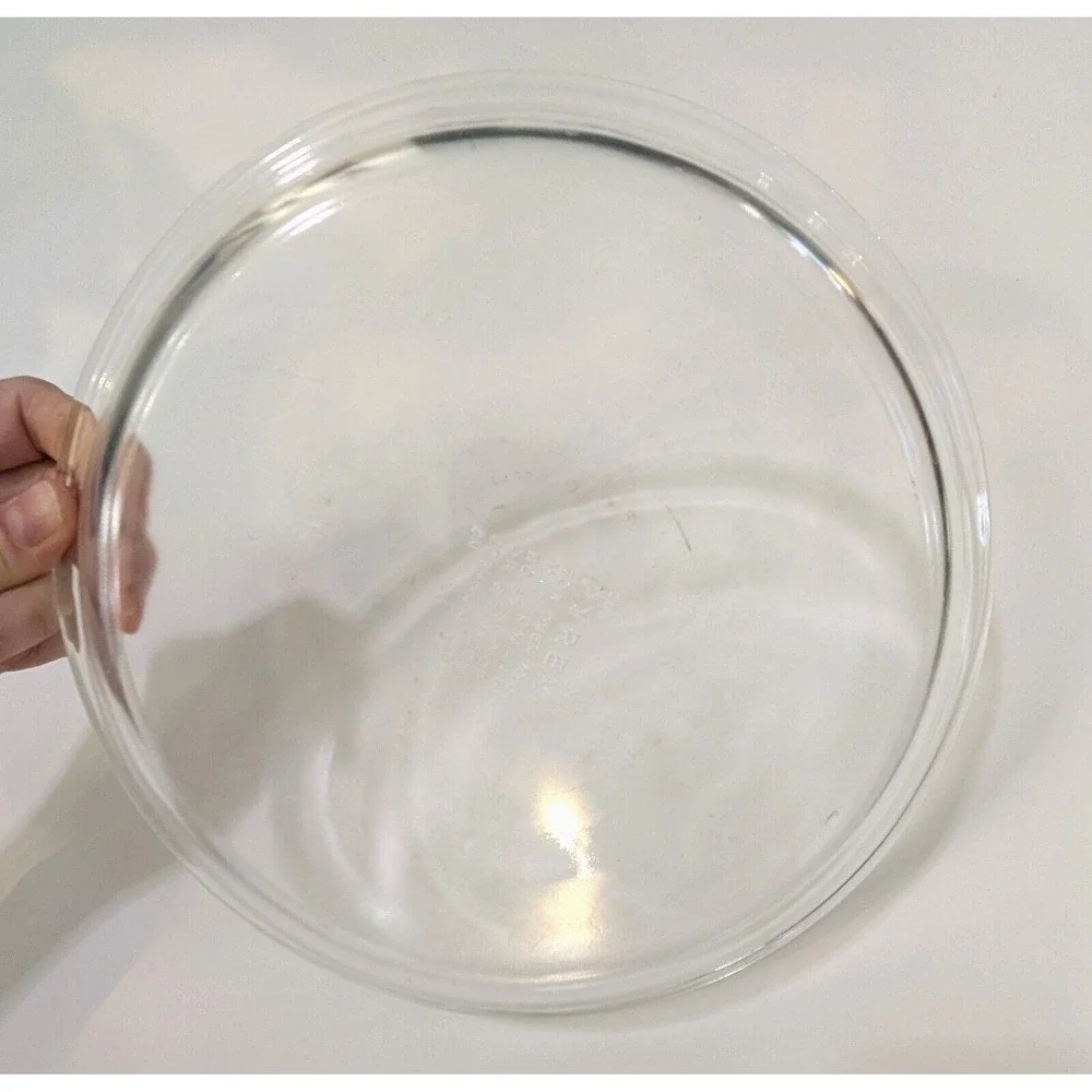 Pyrex #209 9 Inch Flat Rim Clear Pie Dish Plate Oven / Microwafe Safe‎ Vintage